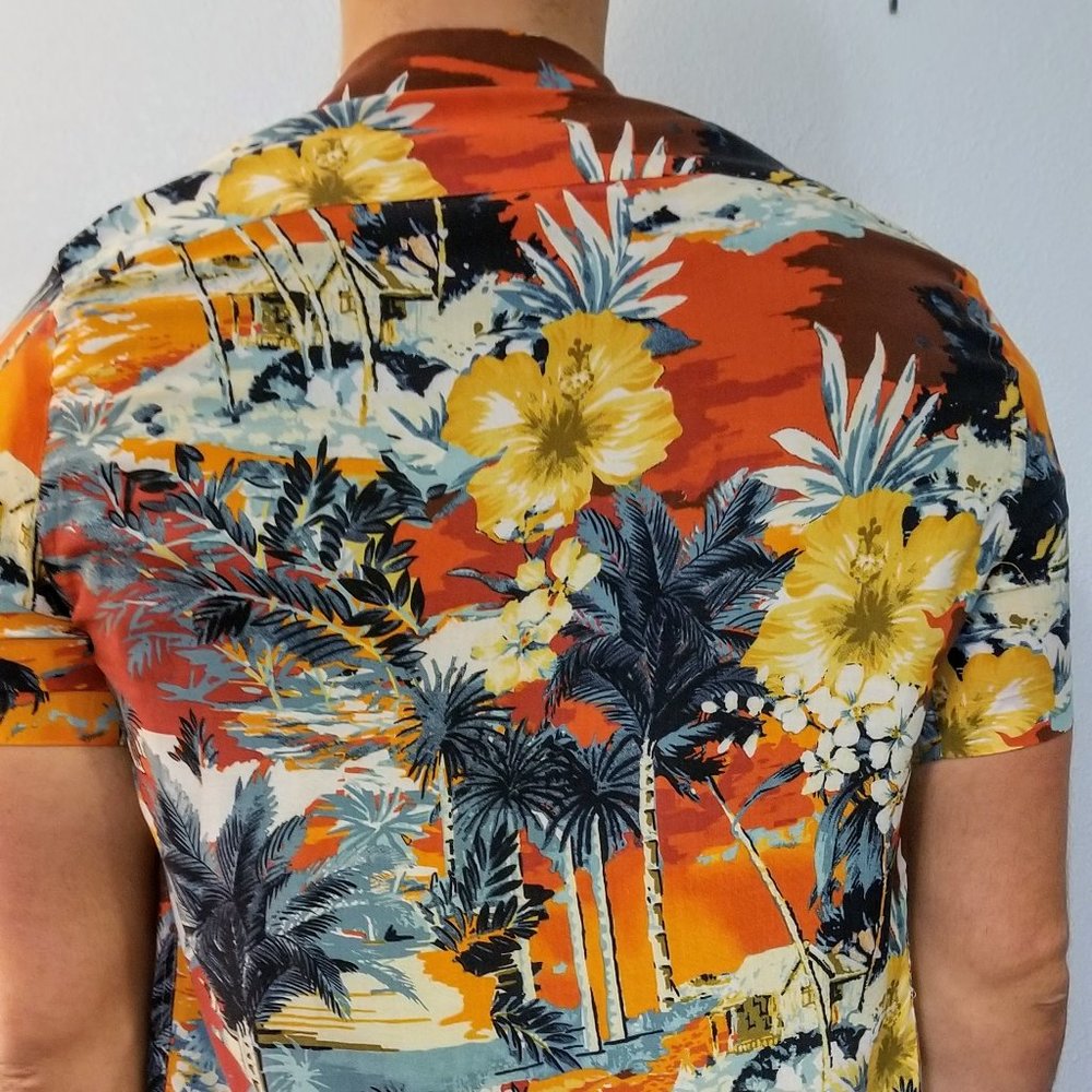 Zara Man Hawaiian Short-sleeve Shirt - Picture 4 of 5